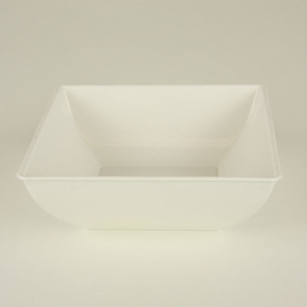 8" SQ BOWL X1 WHITE