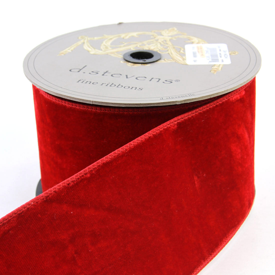 4"X10YD VELVET RED