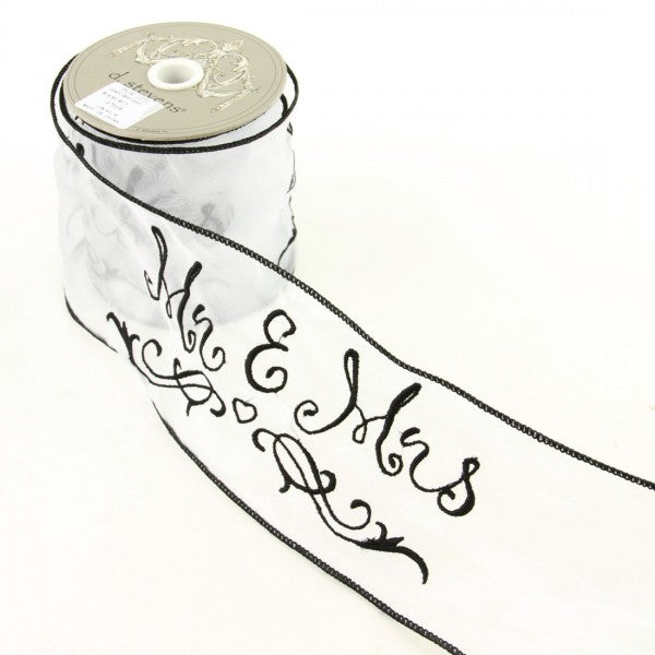 4"X10YD ORGANZA WHITE