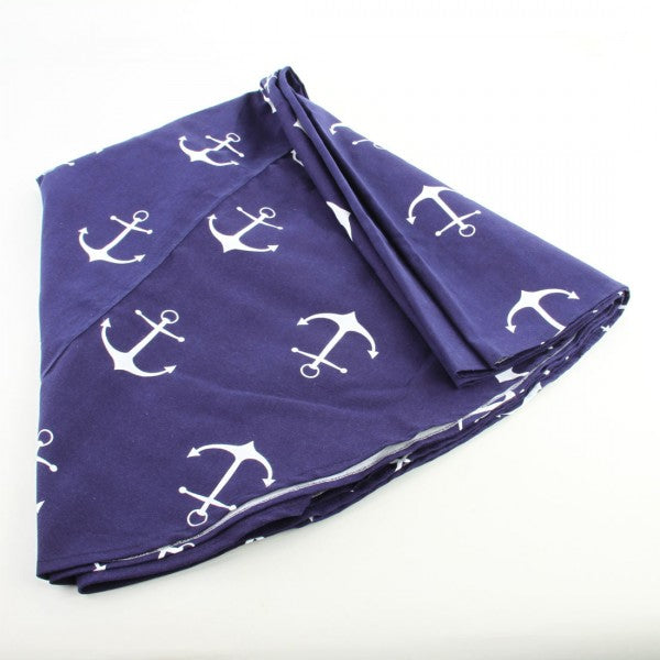 96"CNVS ANCHOR TABLE SKIRT