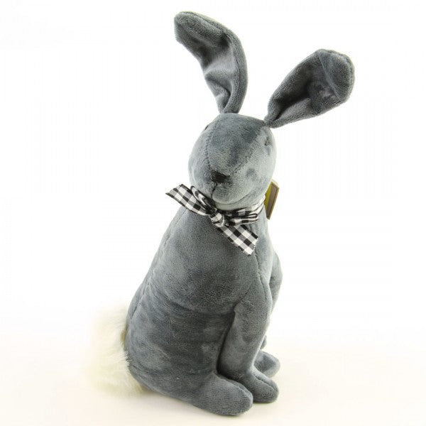 10.5" VELVET SITTING RABBIT