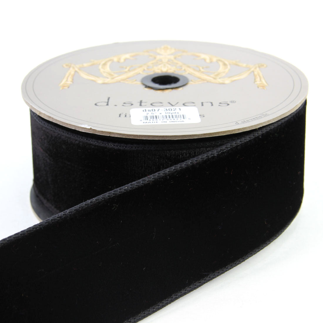 2.5"X10Y VELVET BLACK