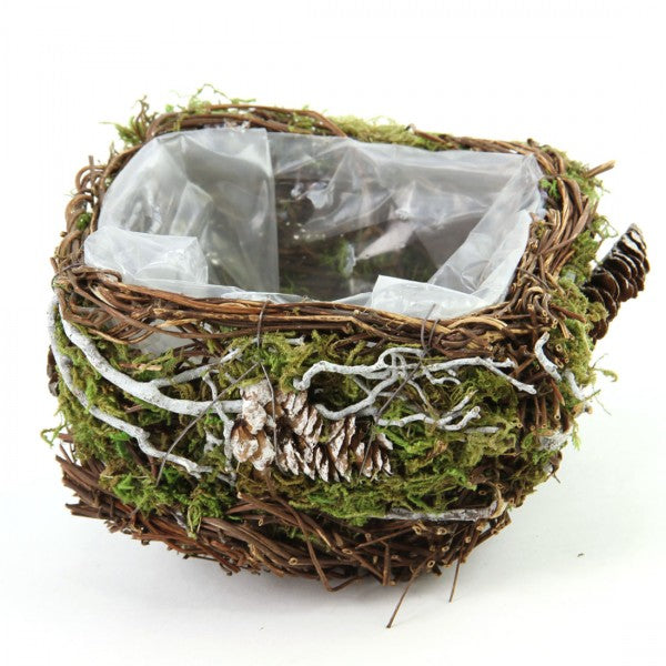 TWIG PINE CONE BASKET S1
