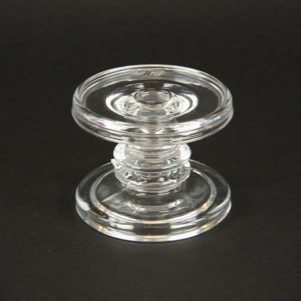 3.5" CANDLE HOLDER CLEAR S1