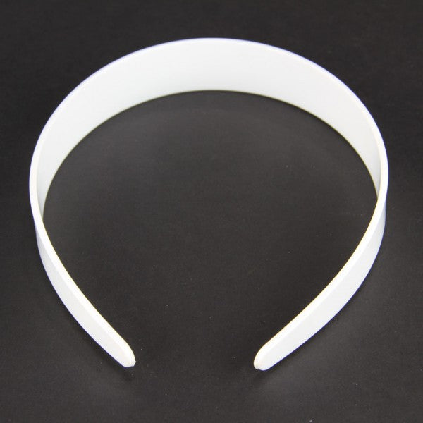 1" HEADBAND WHITE 12PC/PKG