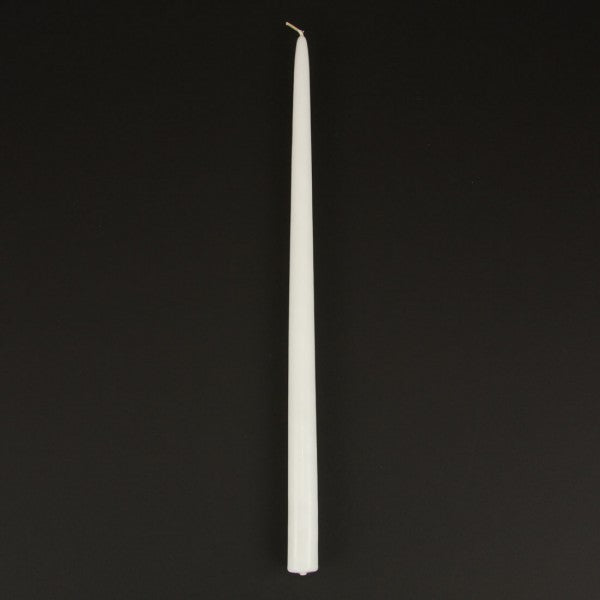 18" TAPER CANDLE 1DZ/BX  WHT
