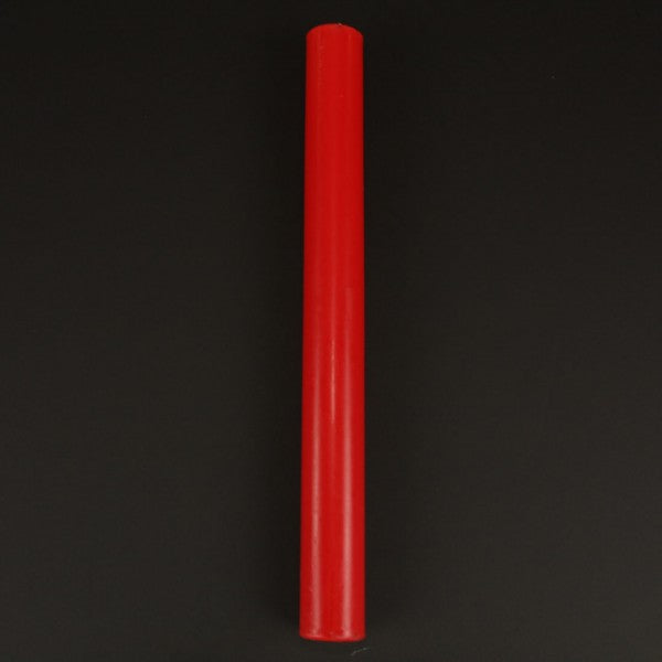 CATHEDRAL CANDLE 1.5 X15" RED