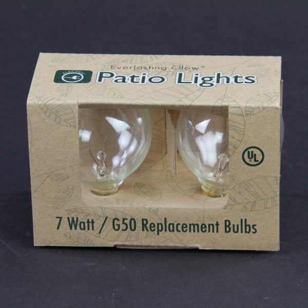 G50-7WATT CLR BLB 2/BX A25