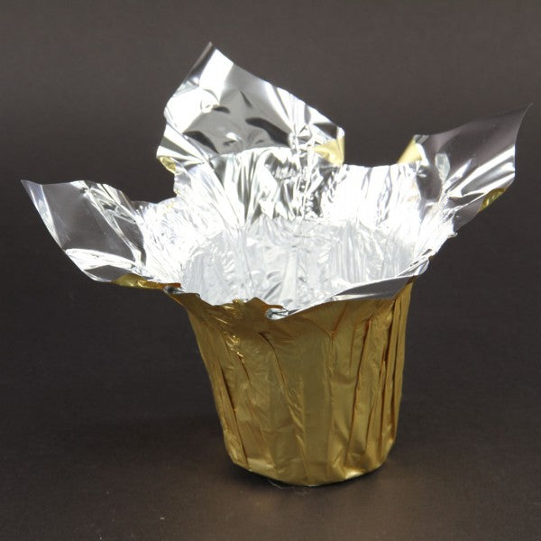 4"POT COVER X1 MATTE GOLD