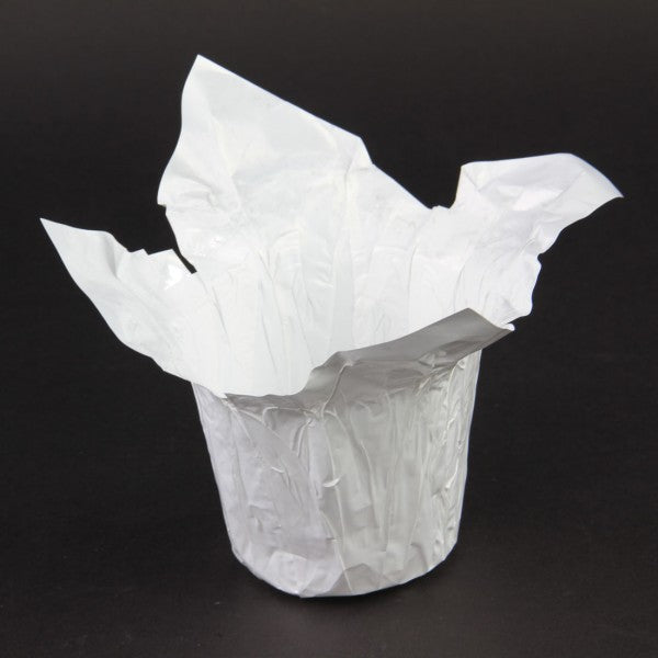 4"POT COVER X1 WHITE PEARL