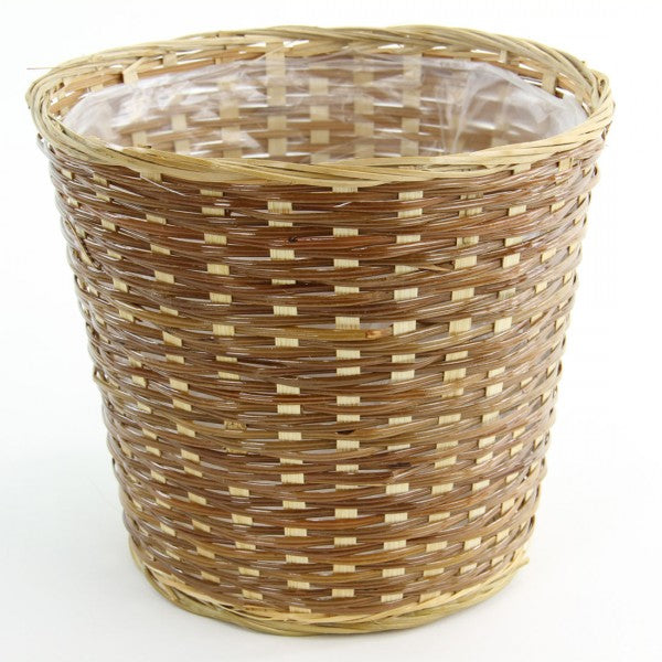 8"BAMBOO POT LINED