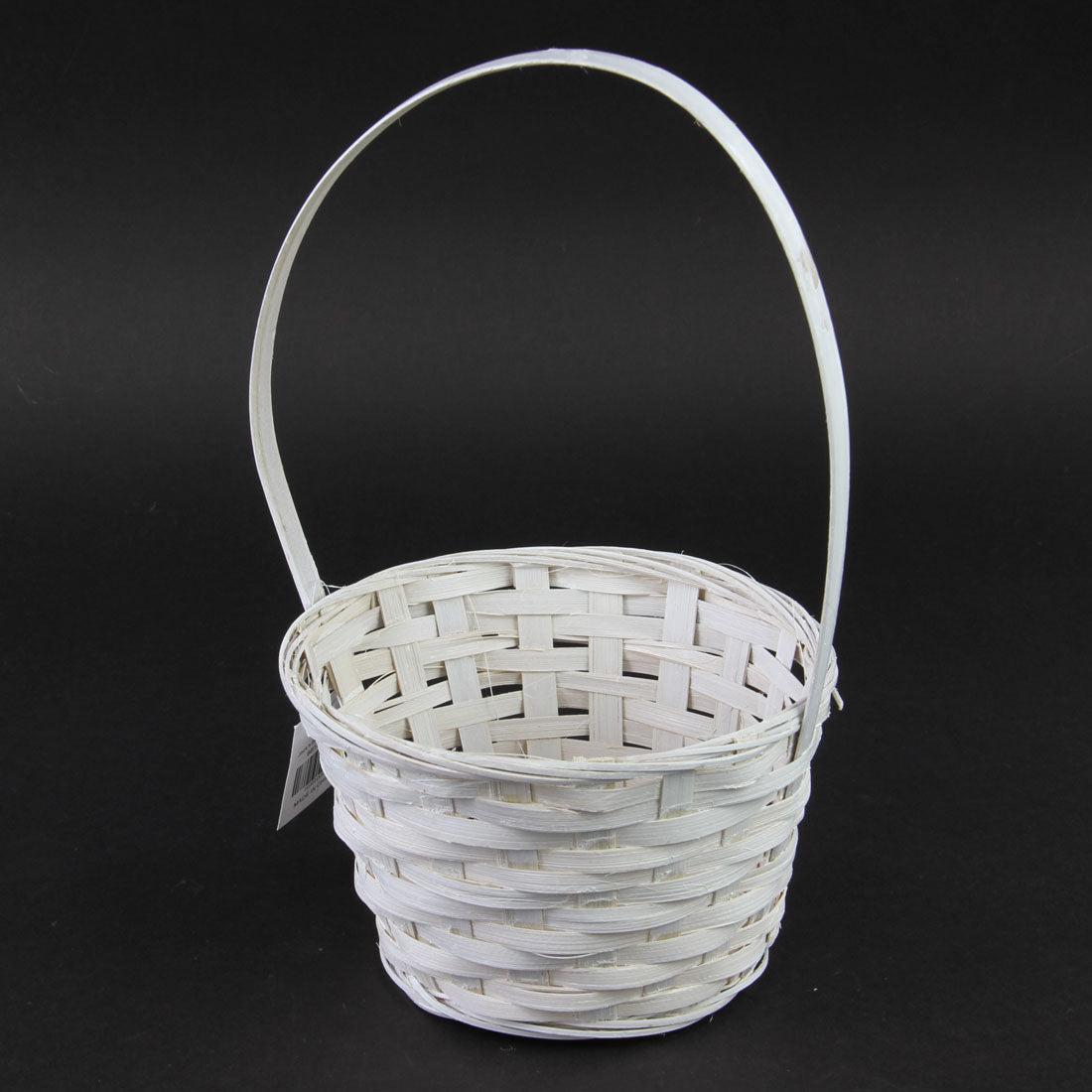 7"RND BB TRAY WHT W/HNDL