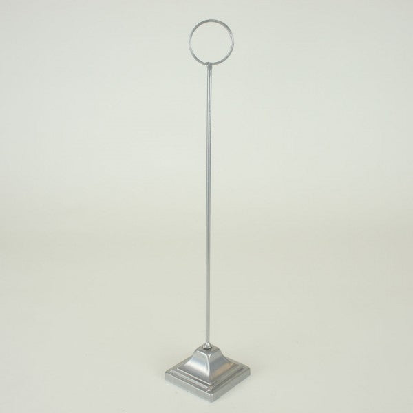 16"SILVER CARD HOLDER STAND