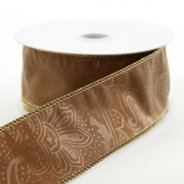 1.5"X10YD PAISLEY SATIN A6