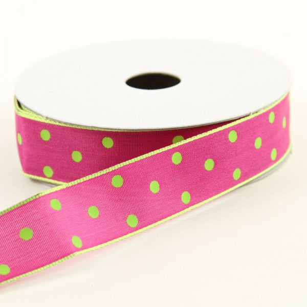 7/8"WOVEN POLKA DOTS 10YD A4