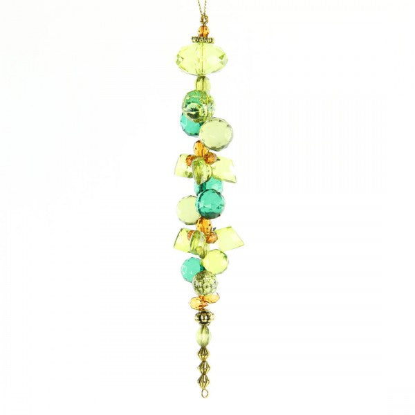 6.75"PL/BEADED ICICLE ORN A25