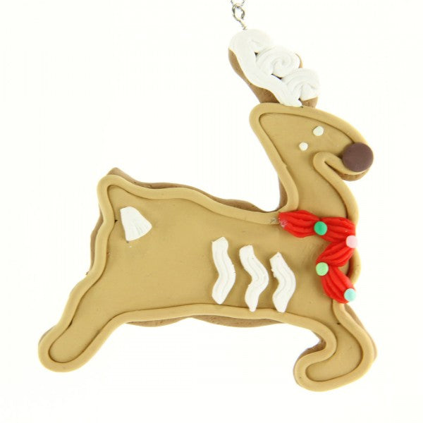 4"CLAYDOUGH DEER ORN  A6