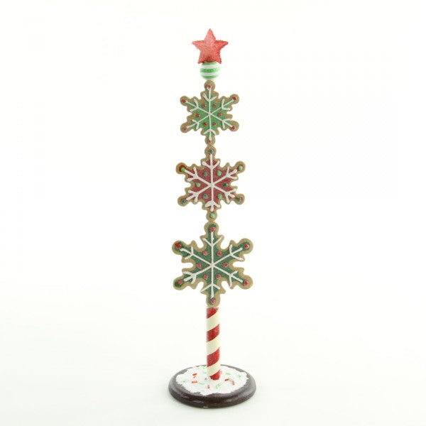 15.75"SNWFLKE COOKIE TREE M25