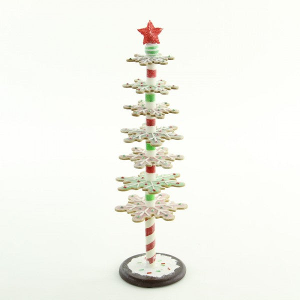 14.75"SNWFLKE COOKIE TREE A25