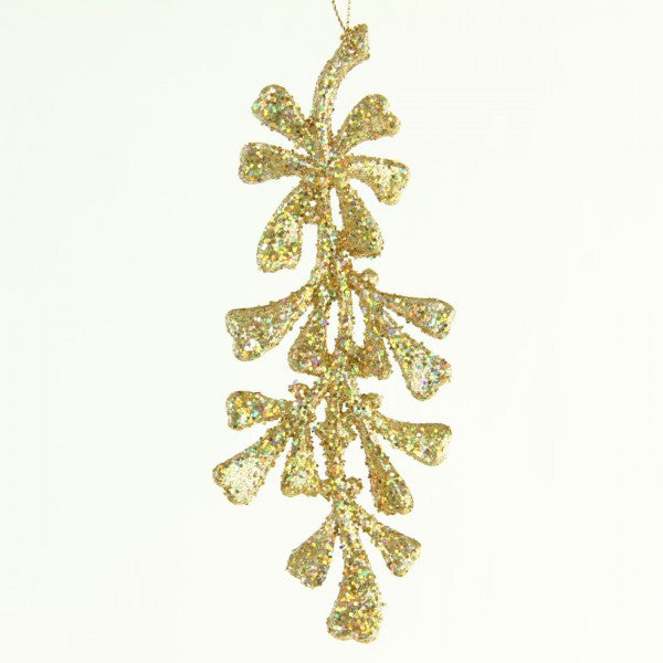 5"MISTLETOE LEAF ORN A25