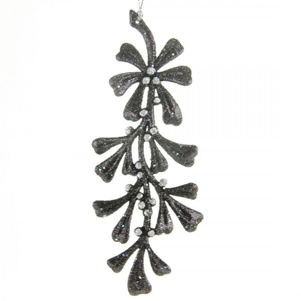 6.7"MISTLETOE ORN W/GLT A25