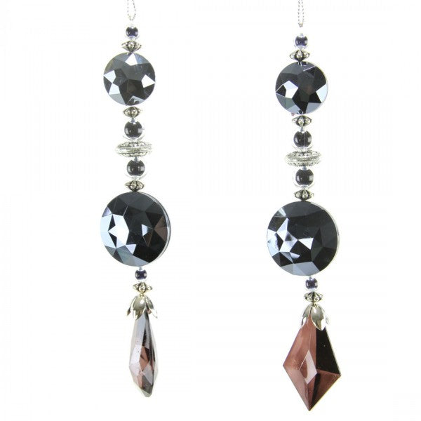 7"JEWELRY STRNG ORN BLK A25