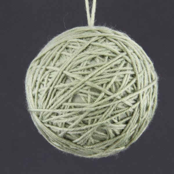 3.25"ROPE BALL ORN GRAY A25