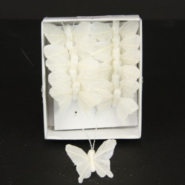 1" BUTTERFLY WHITE 12/BX