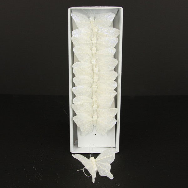 3" BUTTERFLY WHITE 12/BX
