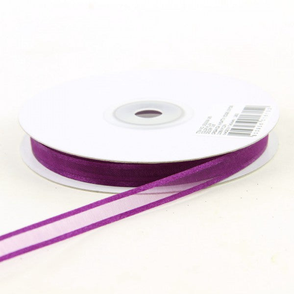 3/8"X25YD ORGANZA W/SAT EDGE