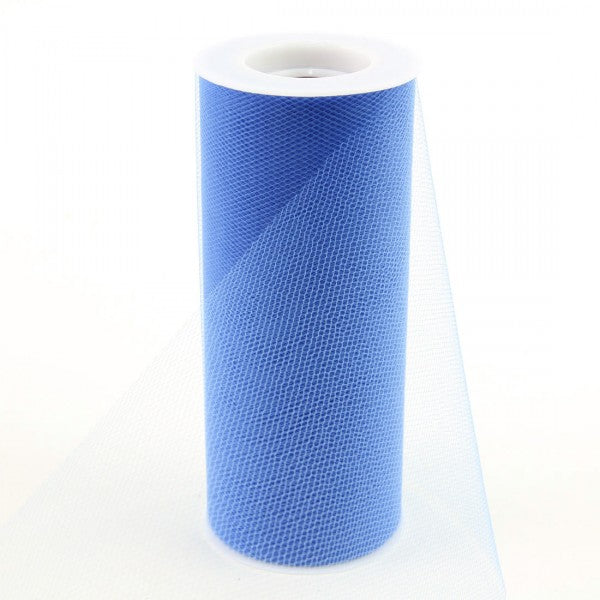 6"X25YD TULLE ROYAL BLUE