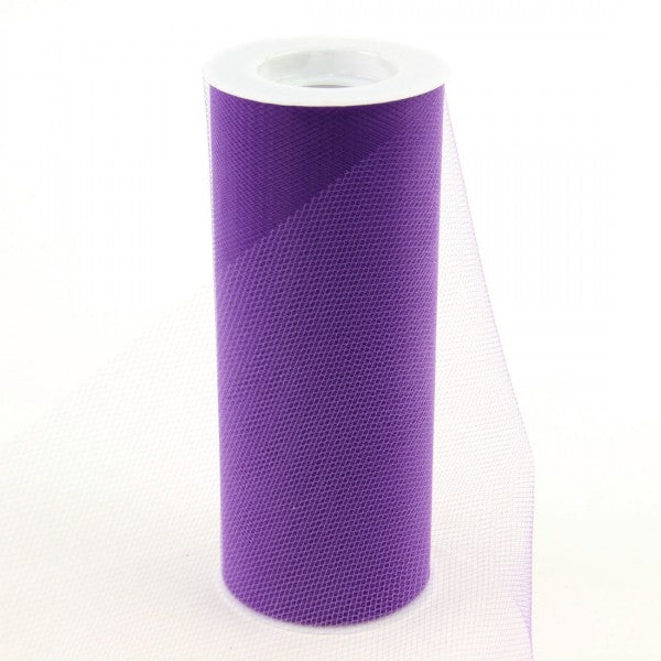6"X25YD TULLE PURPLE