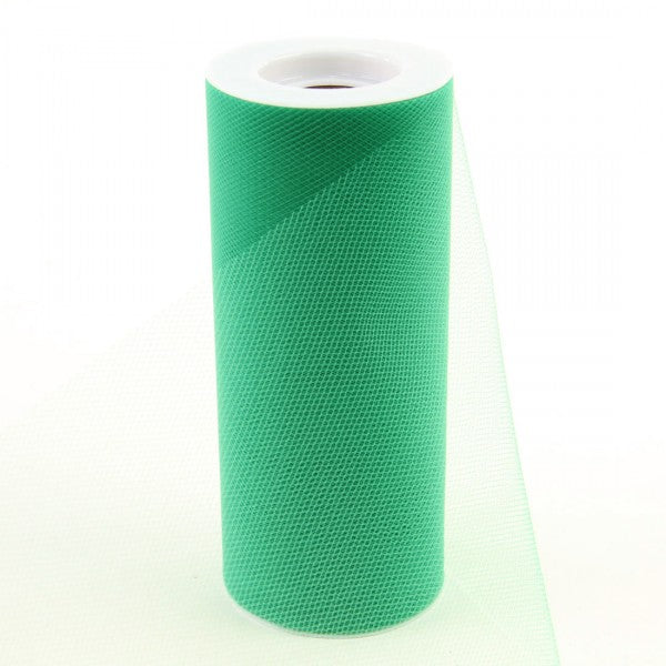 6"X25YD TULLE EMERALD