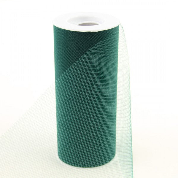 6"X25YD TULLE HUNTER GREEN