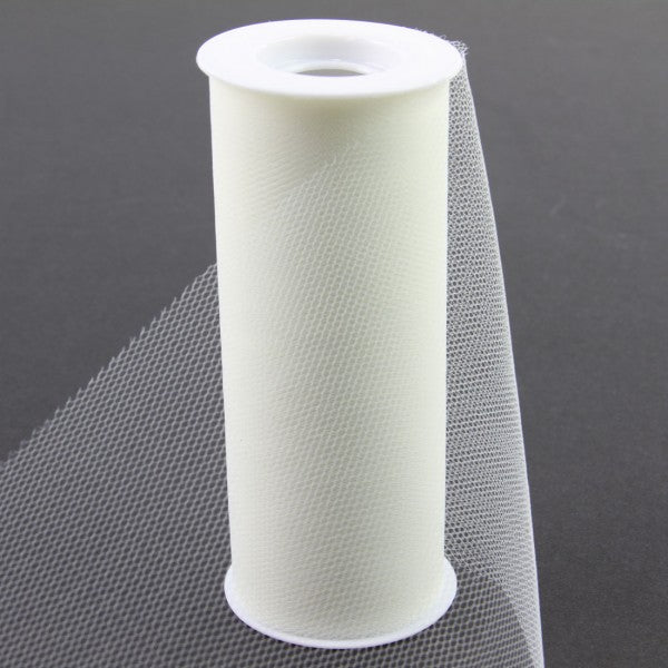 6"X25YD TULLE IVORY