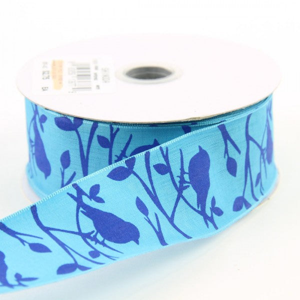 1.5" X 10 YD POLYESTER BIRDS RIBBON
