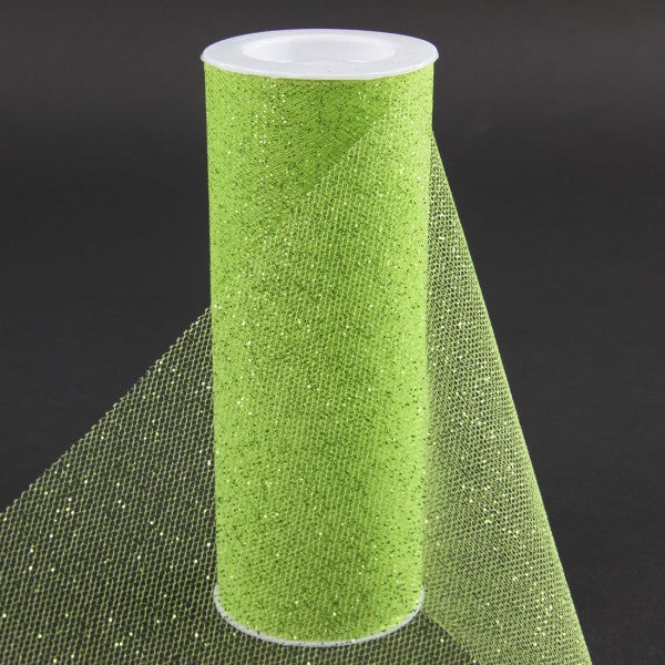 6"X10YD GLITTER TULLE