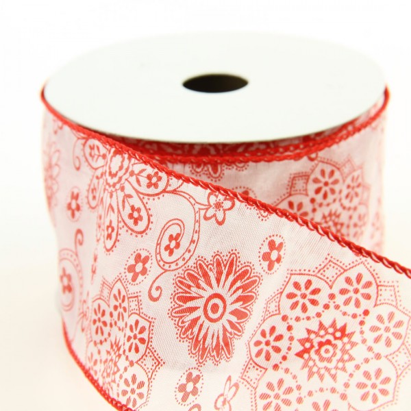 2.5"X10YD ORG.HIPPY FLOWER D4