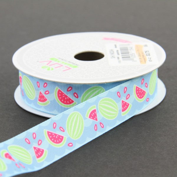 7/8"X10Y GRSGRAIN FRUITS A4