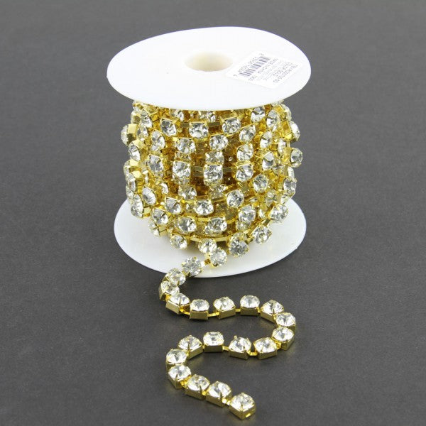7MM RHINESTONE CHAIN 5YD