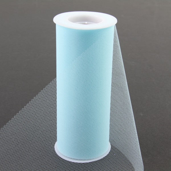 6"X25YD TULLE AQUA