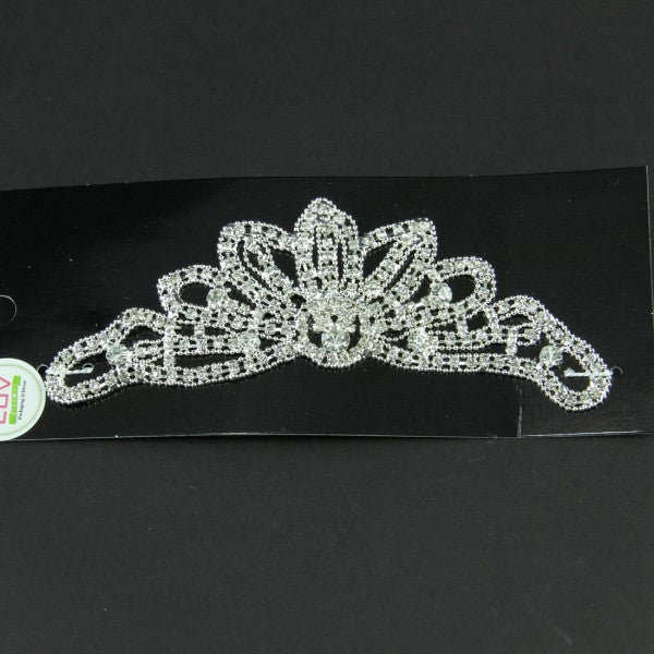 6"X2"TIARA RHINSTN APPLIQ. A4