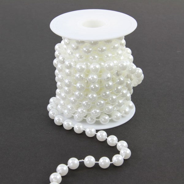 10MM PEARLS STRING 5YD WHITE