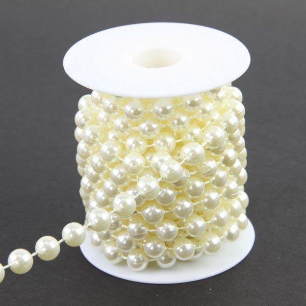 10MM PEARLS STRING 5YD IVORY