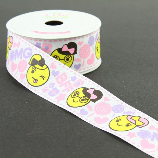 1.5"X10YD GROSGRAIN WHITE