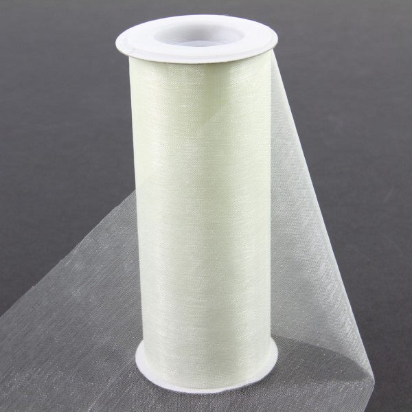 6"X20YD ORGANZA IVORY A4