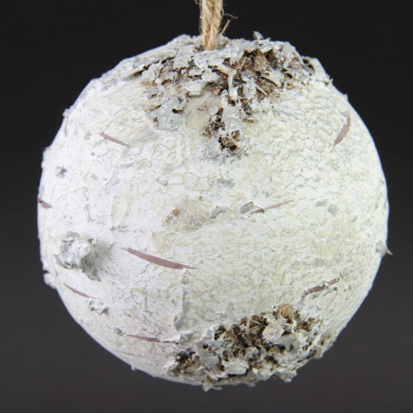 3"SNOW BIRCH BALL ORN