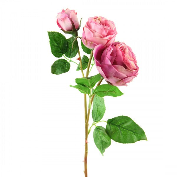 21" CABBAGE ROSE SPRAY X3