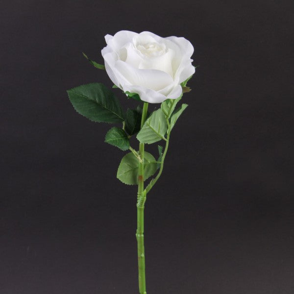 17"REAL TOUCH OPEN ROSE CREAM