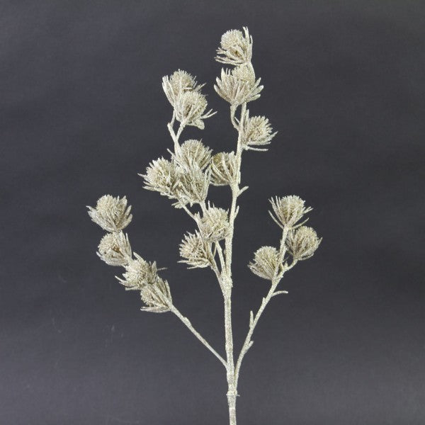 17"GLITTER THISTLE SPRAY